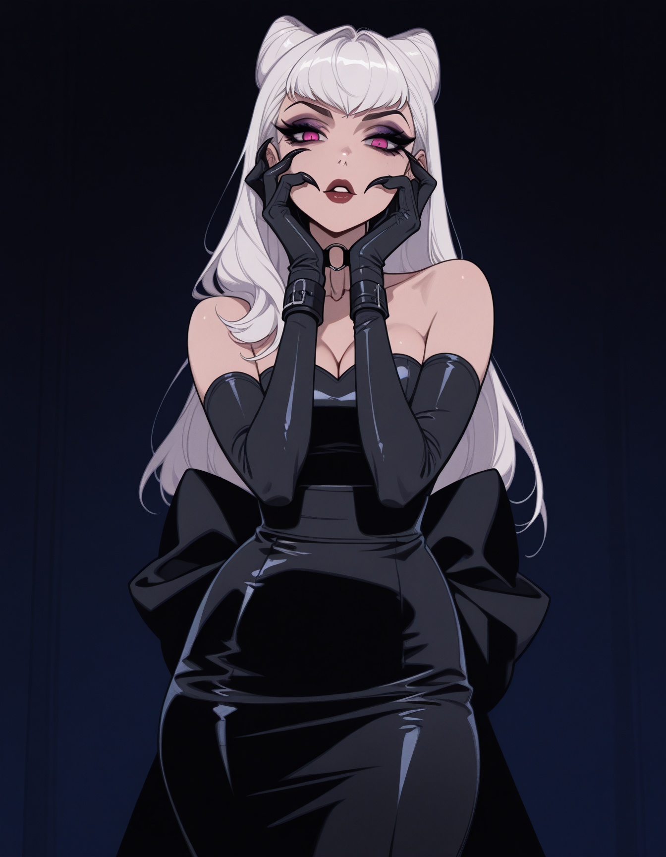 1girl,  solo,  black latex on Tensor.Art