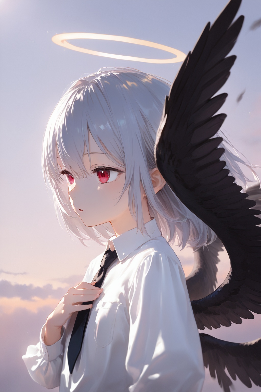 1girl,  wings,  solo on Tensor.Art