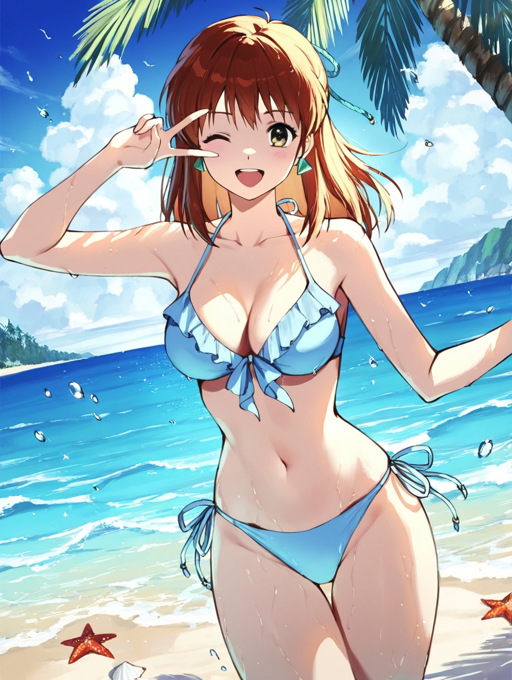 borgman artstyle,  anice farm,  swimsuit on Tensor.Art