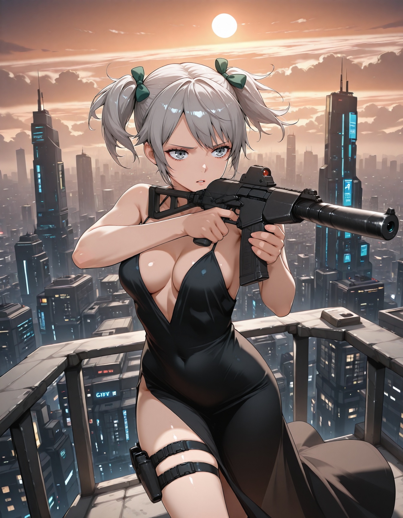 eps,  dynamic pose,  cityscape on Tensor.Art