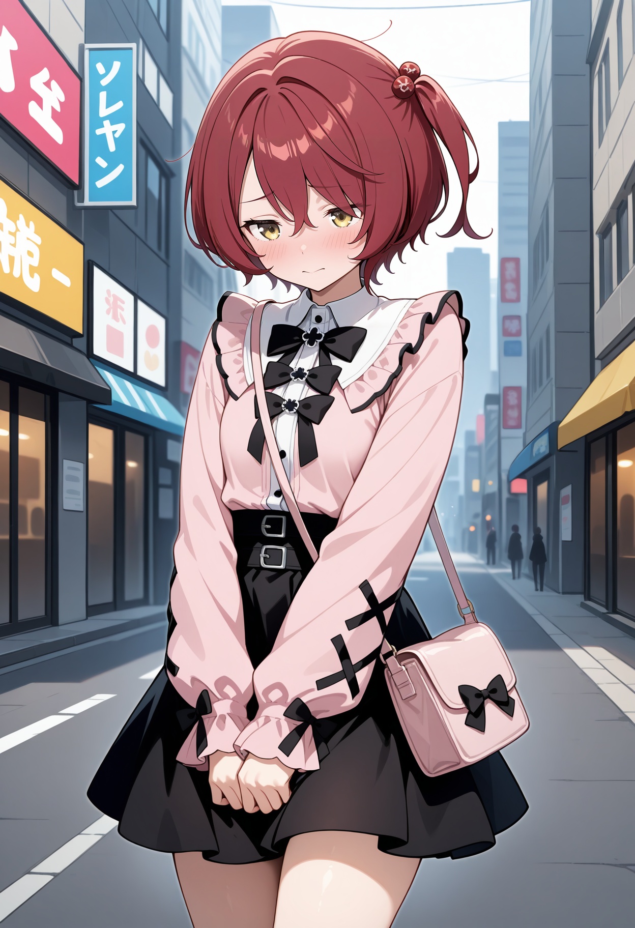 aakomari,  short hair,  red hair on Tensor.Art