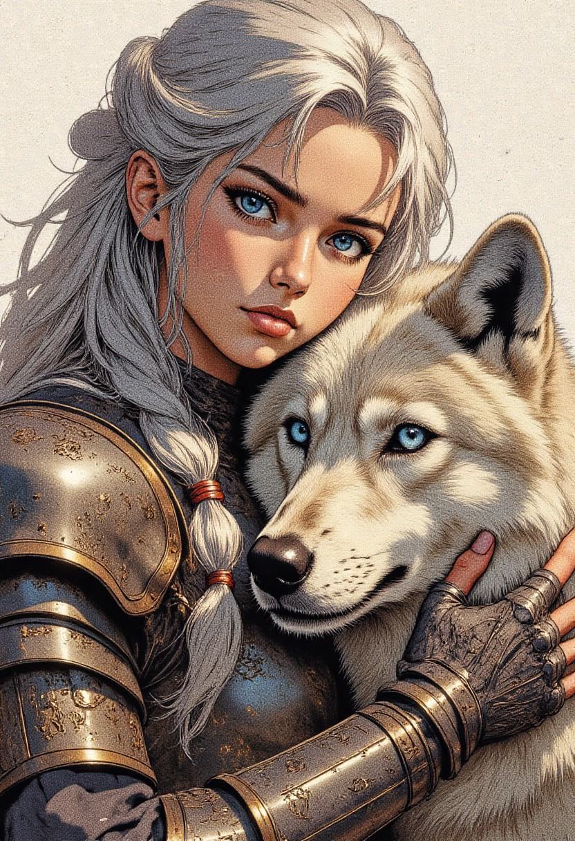 Illustration,  Face close up,  gorgeous perfect eyes on Tensor.Art