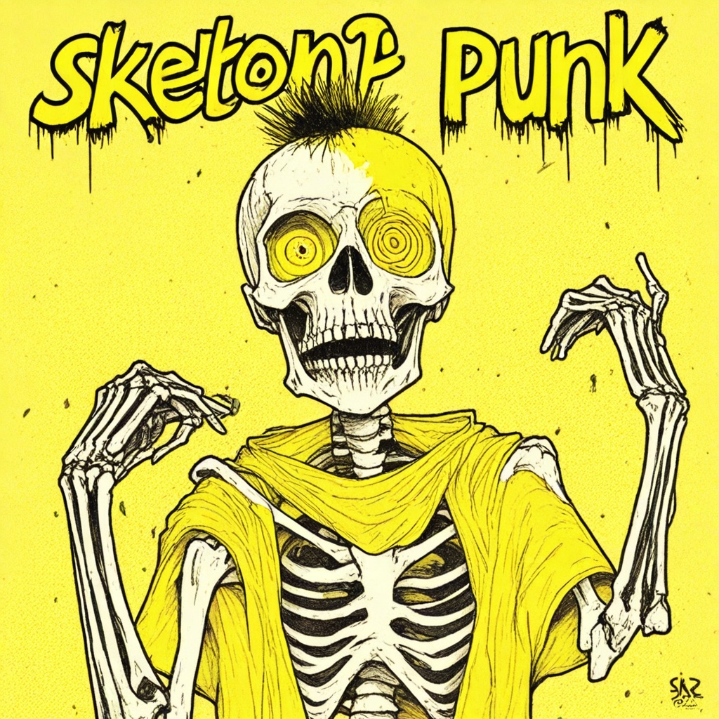 skeleton punk on Tensor.Art