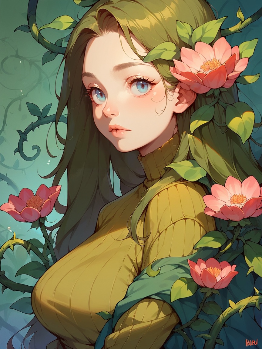 gr33n,  solo,  1girl on Tensor.Art