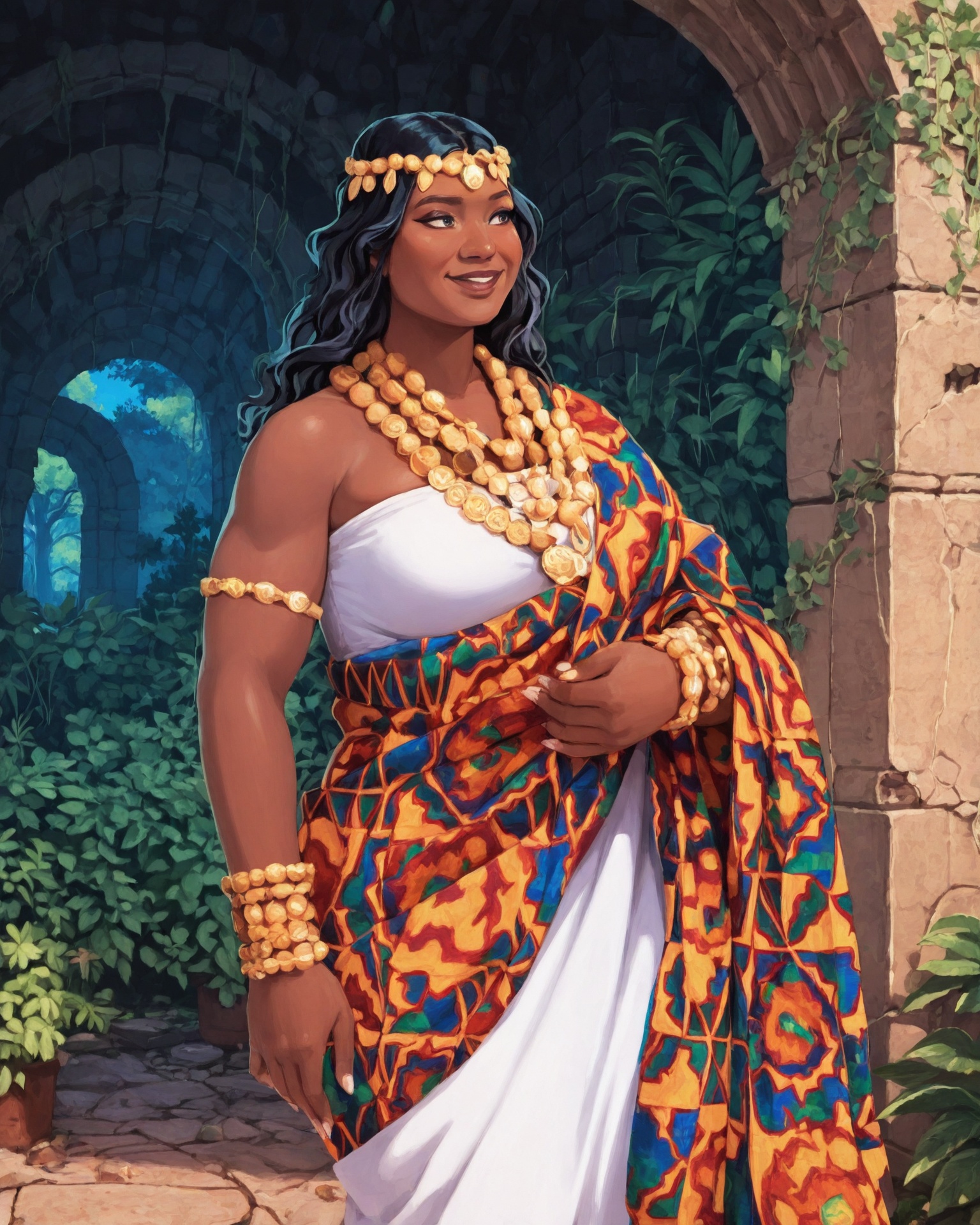 1girl,  black woman,  solo on Tensor.Art