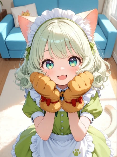 1girl,  little girl,  cat girl on Tensor.Art