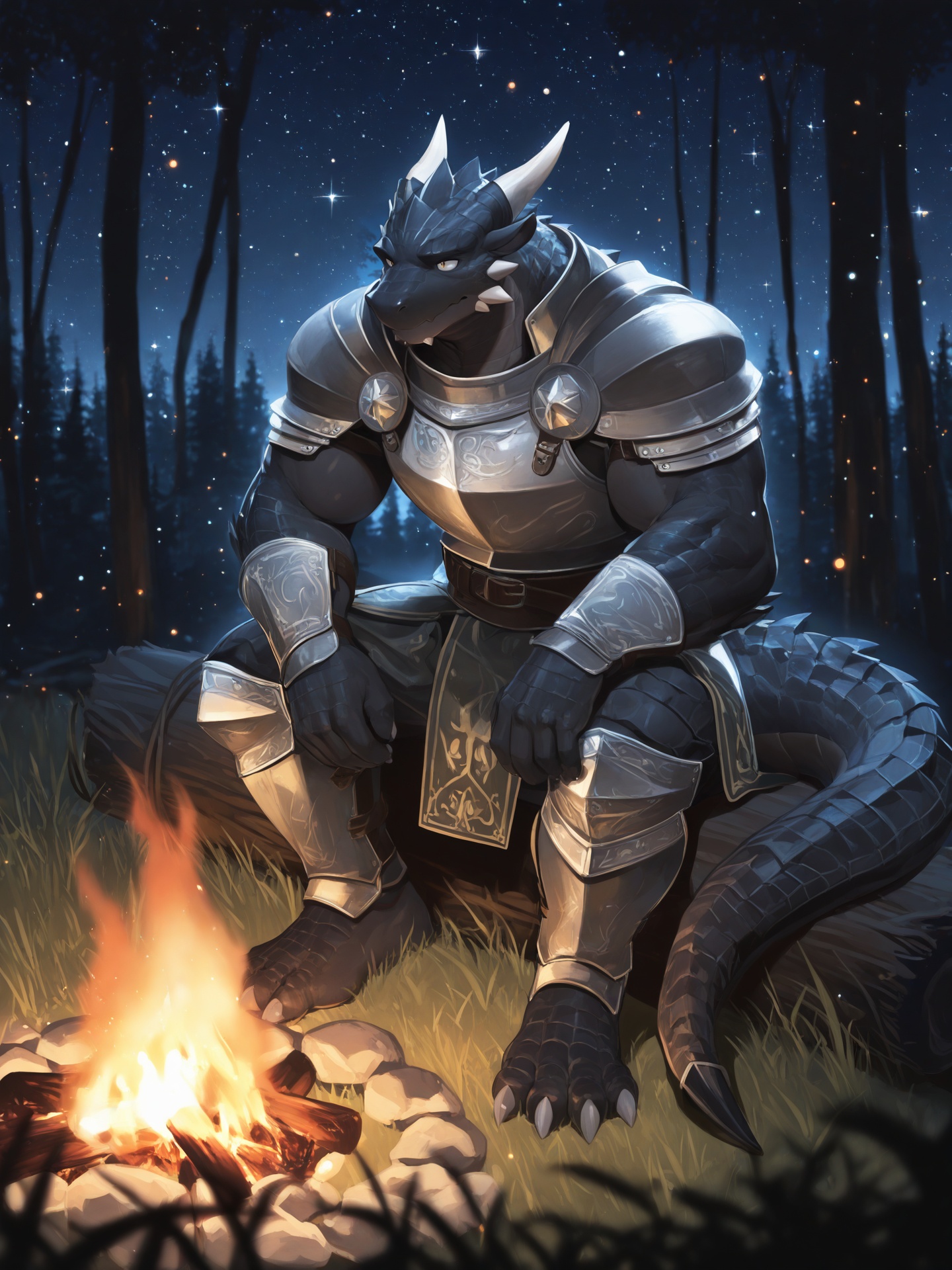 furry male,  male focus,  bara on Tensor.Art