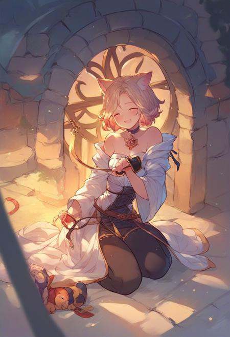 gb_style,  exploring the dungeon,  female on Tensor.Art