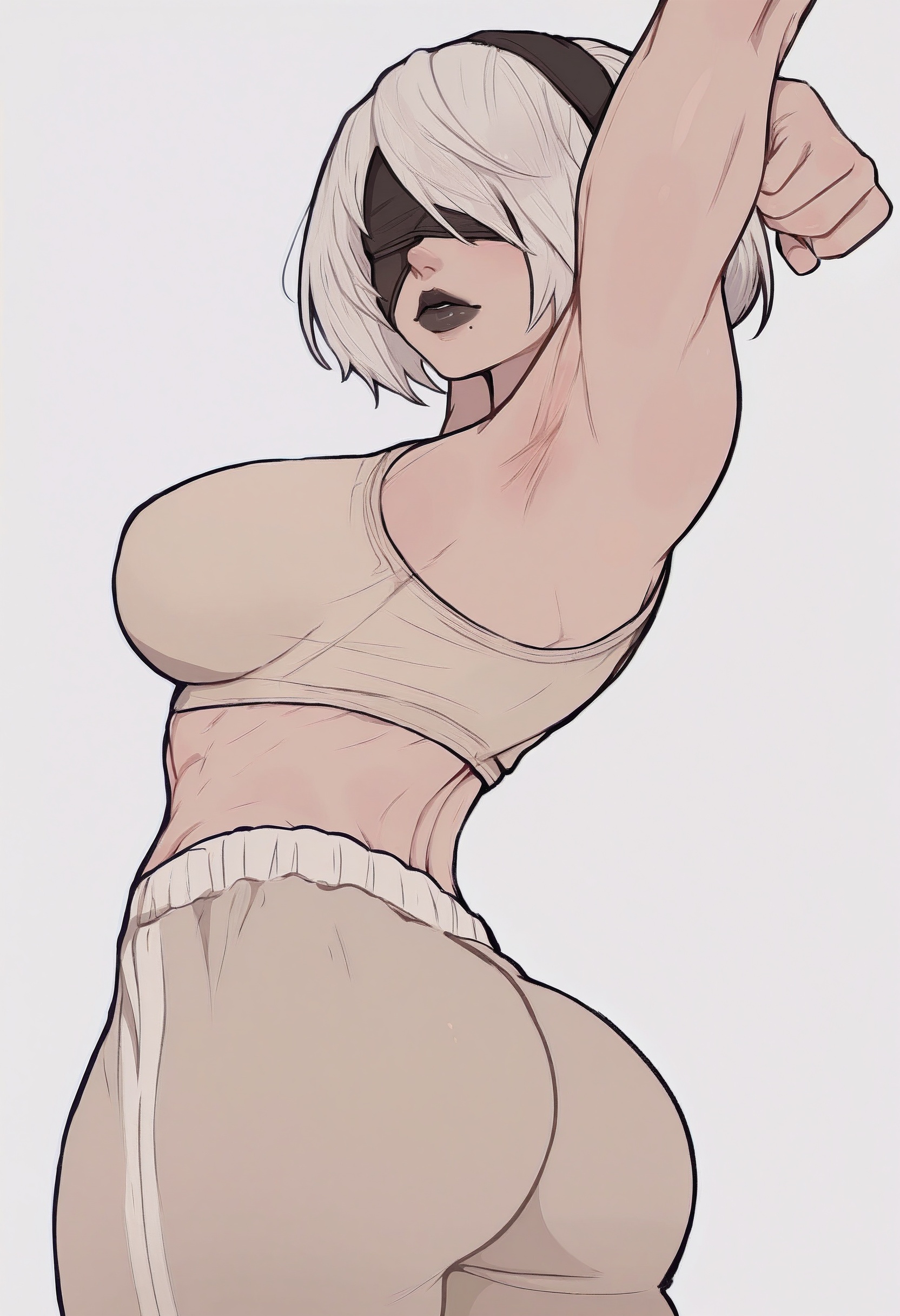 1girl,  solo,  2b \(nier:automata\) on Tensor.Art