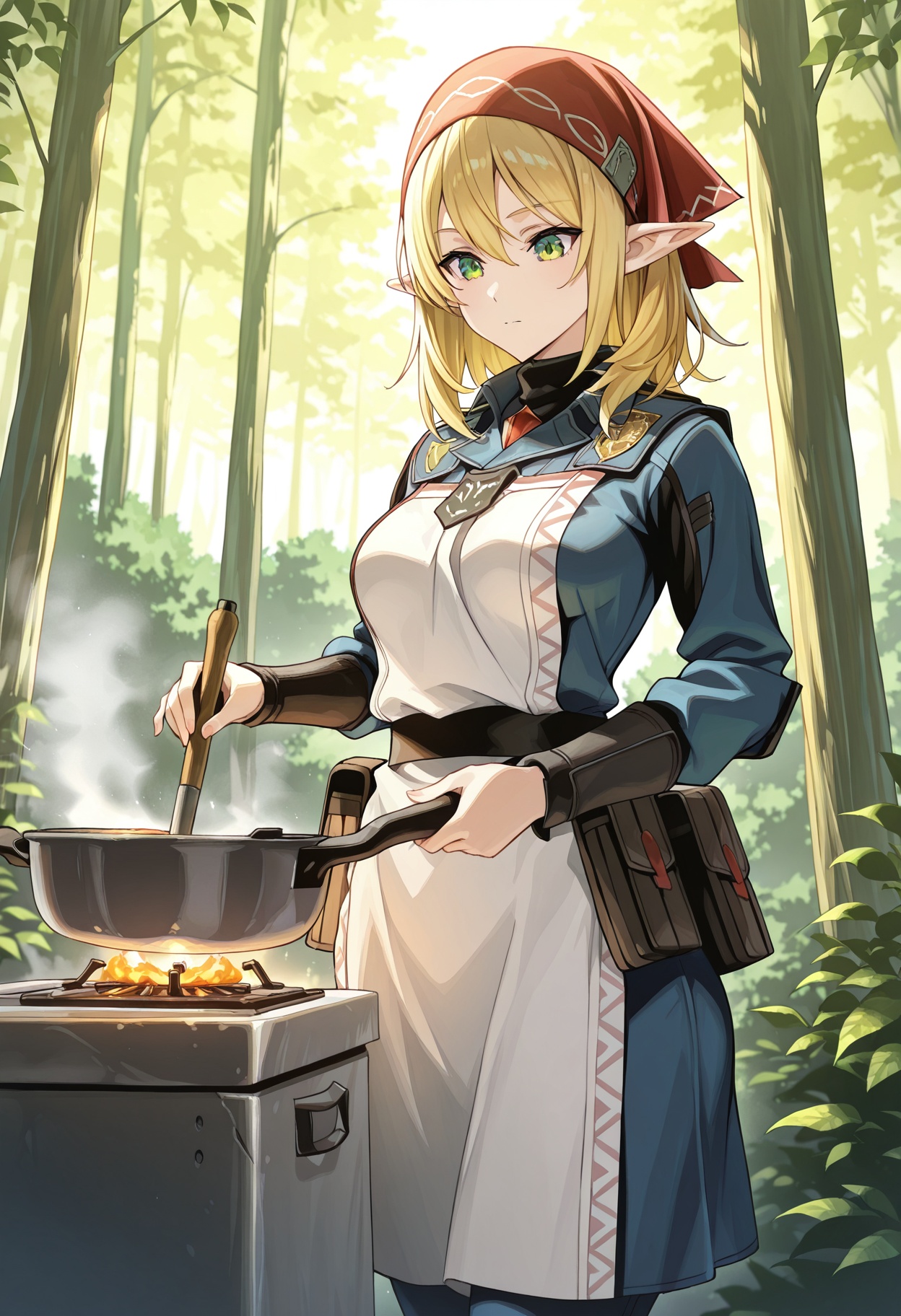 solo,  1girl,  pointed ears on Tensor.Art