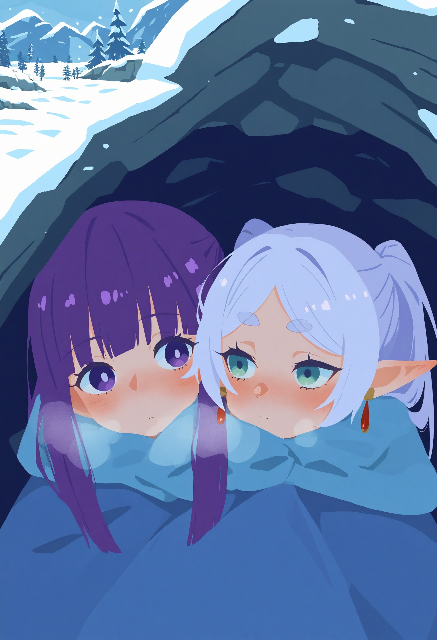 flat color,  no lineart,  blending on Tensor.Art