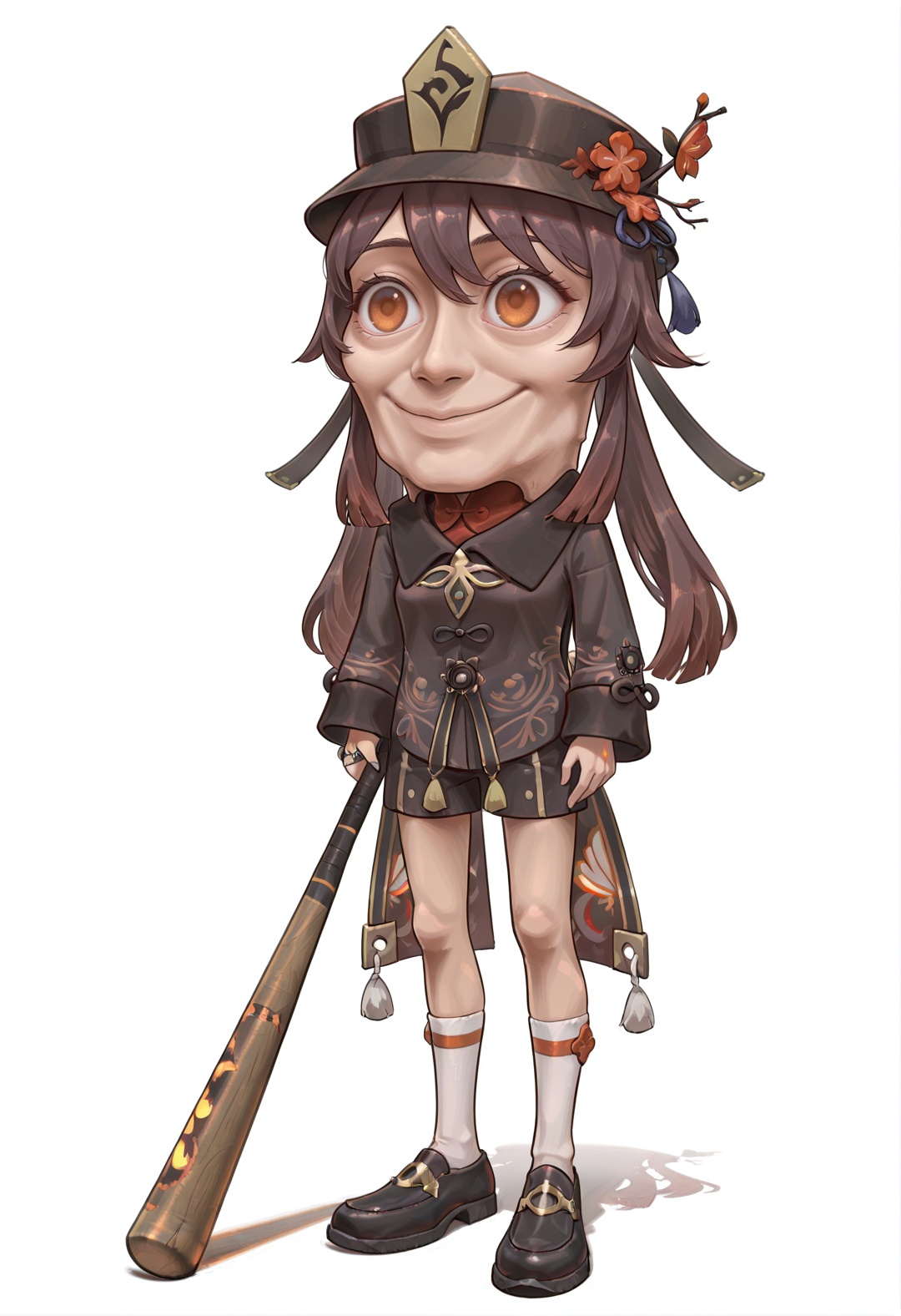 tungtungtungsahur,  full body,  white_background on Tensor.Art