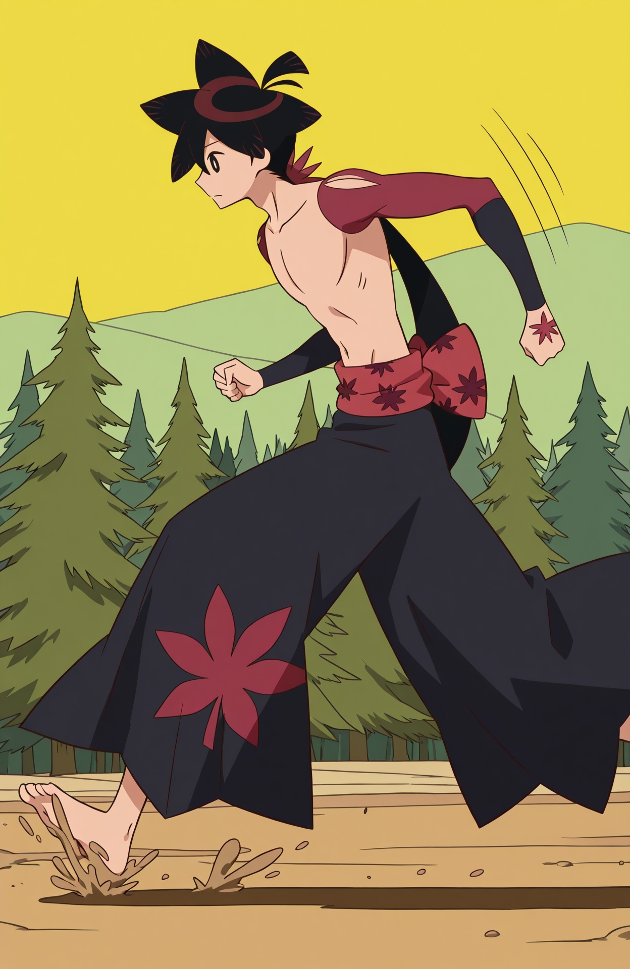 kg_shichika,  from side,  running on Tensor.Art