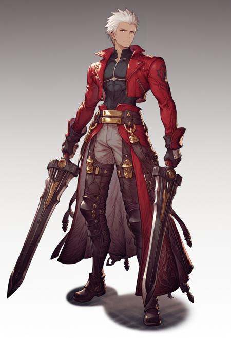 War_of_the_Visions_Final_Fantasy_Brave_Exvius_Style,  ((archer fate),  hair slicked back) on Tensor.Art