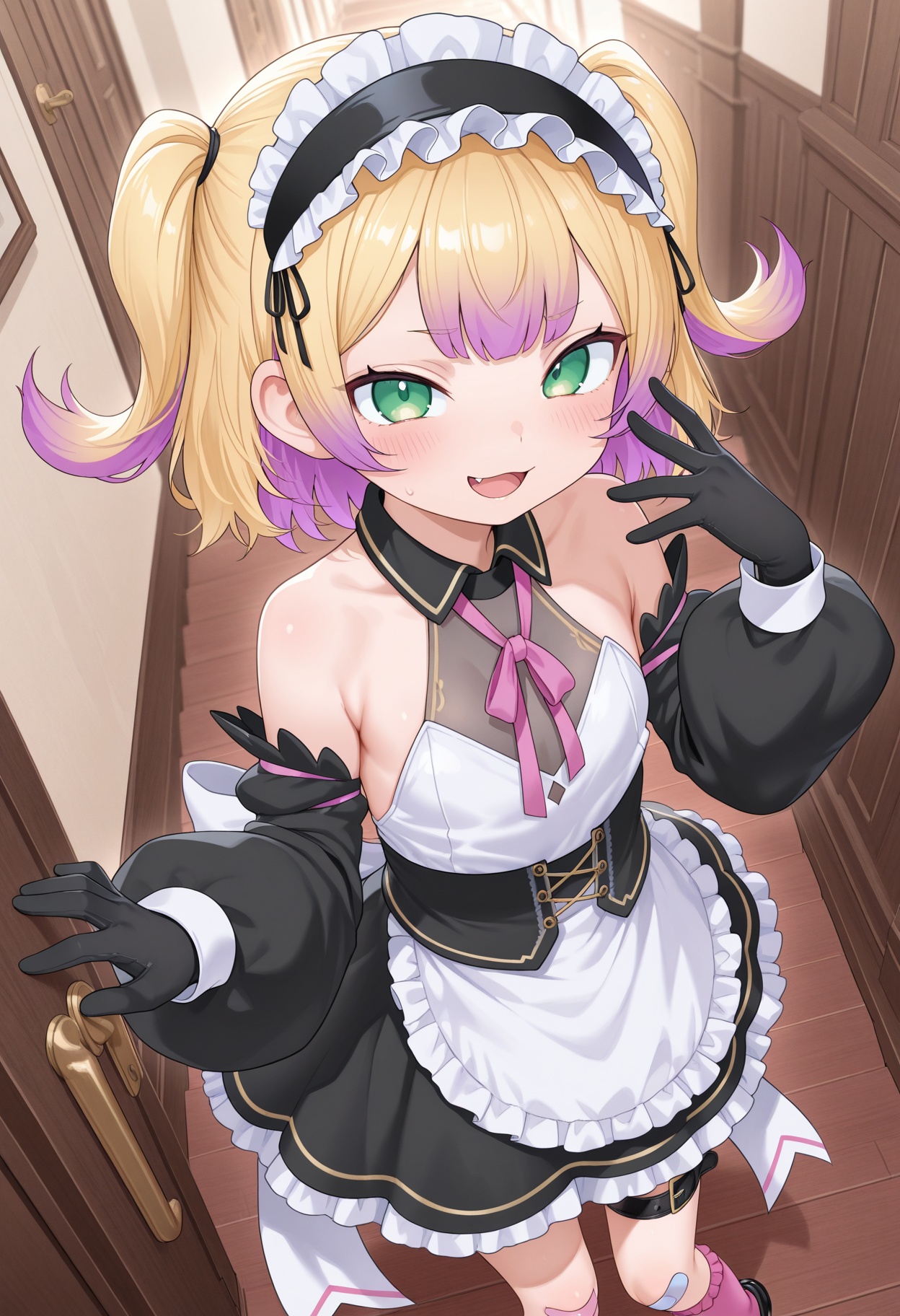 wakarase_choro,  blonde hair,  multicolored hair on Tensor.Art