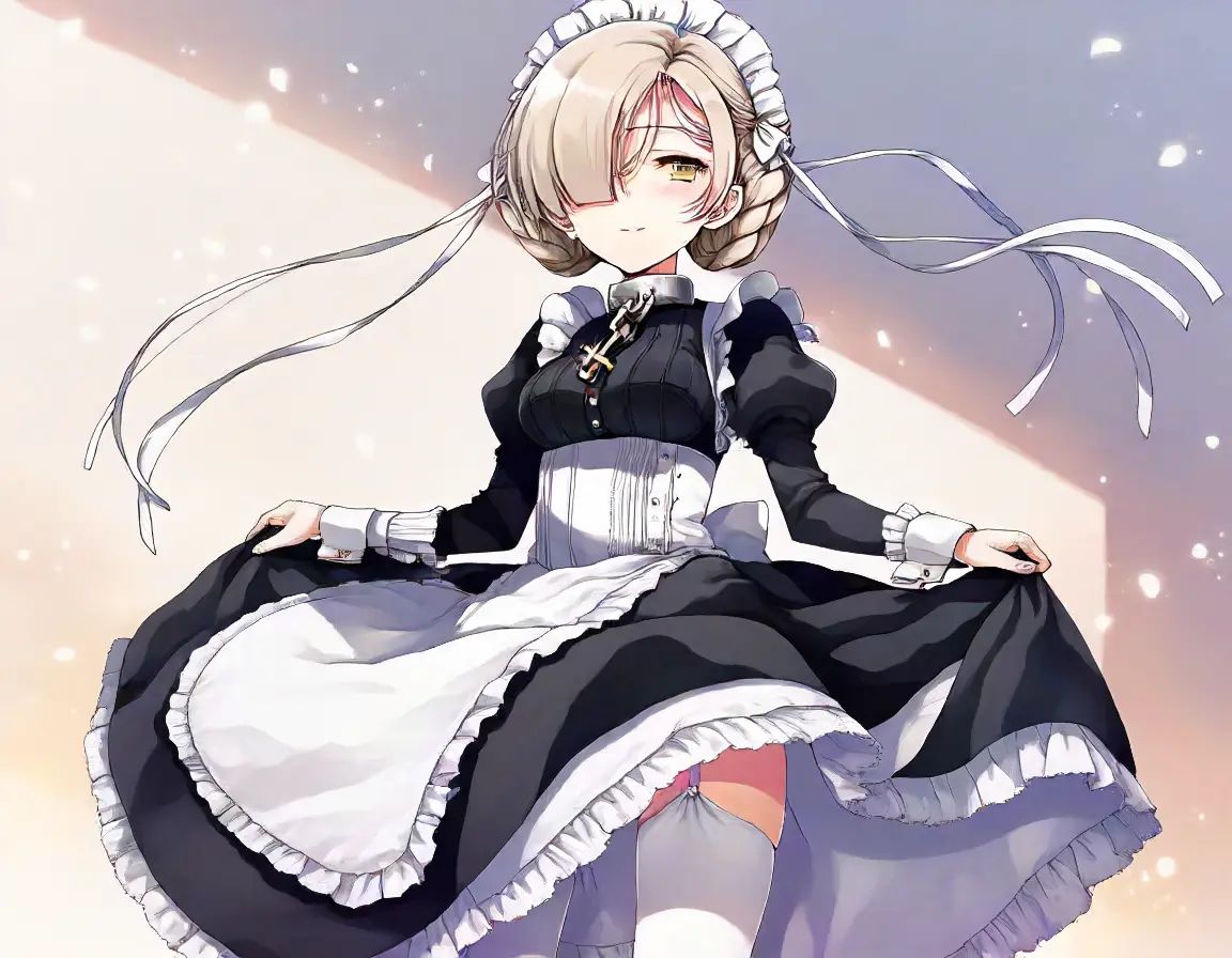 1girl,  sheffield \(azur lane\),  maid on Tensor.Art