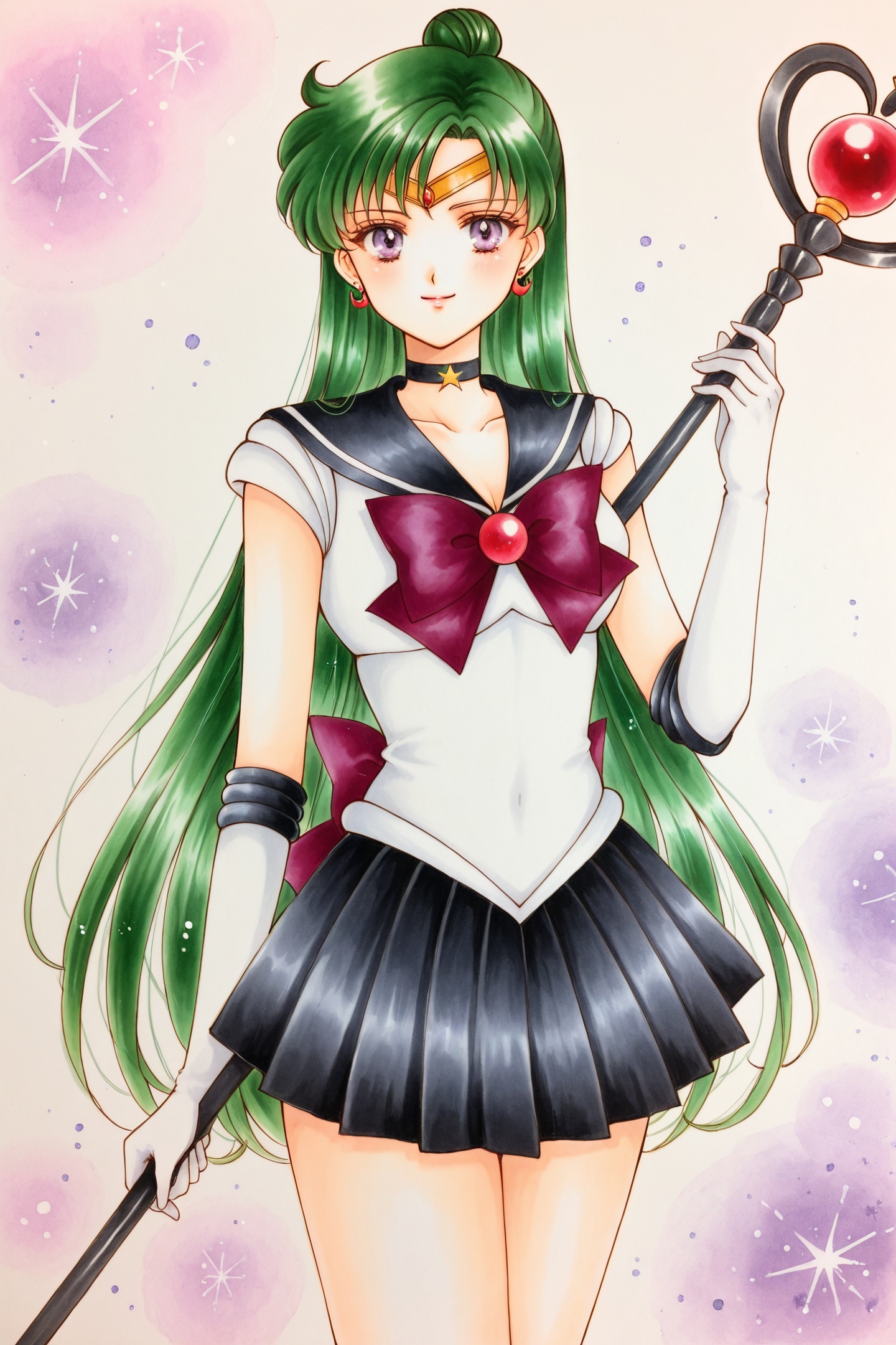 usana_moon Style,  traditional media,  watercolor \(medium\) on Tensor.Art