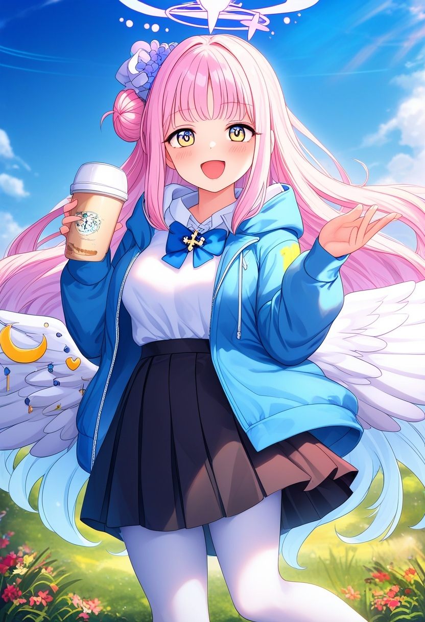 1girl,  mika \(blue archive\),  outdoors on Tensor.Art