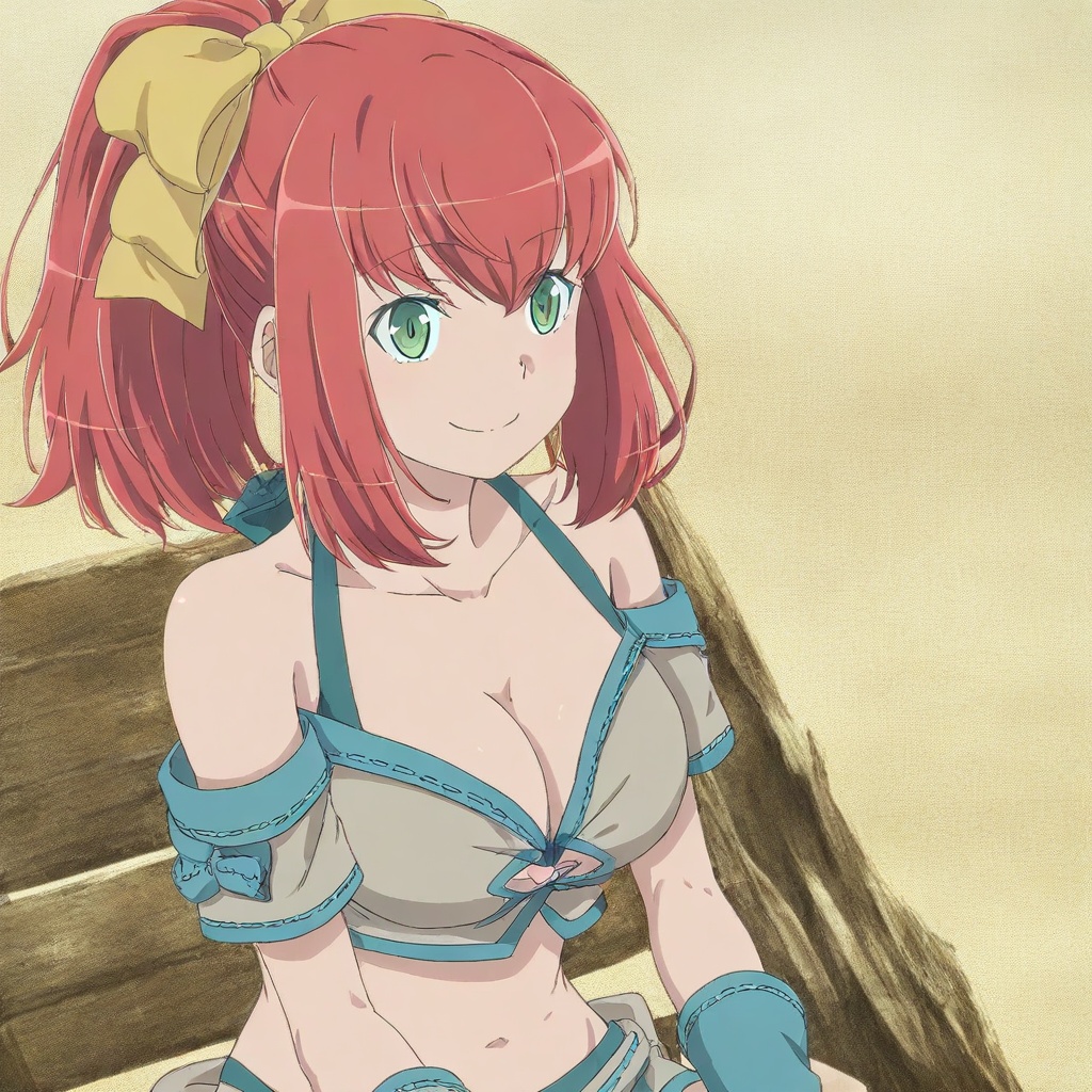 marco powell \(danmachi\),  red hair,  medium hair on Tensor.Art