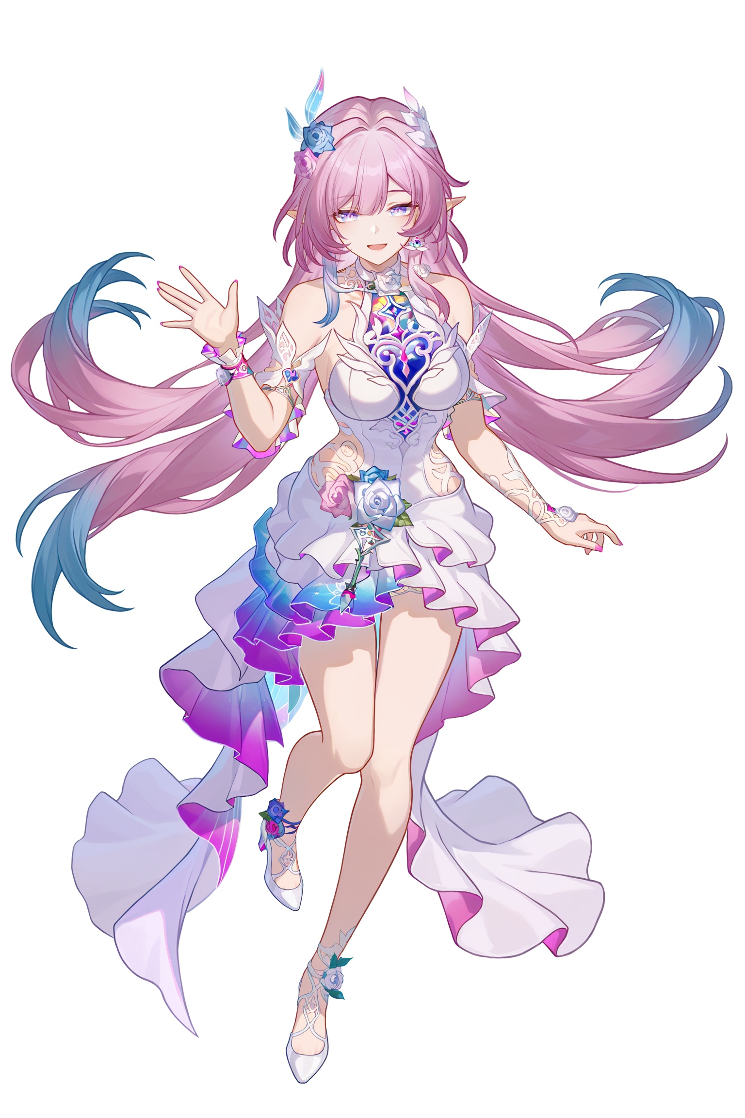 cyrene (honkai star rail),  pink hair,  solo on Tensor.Art
