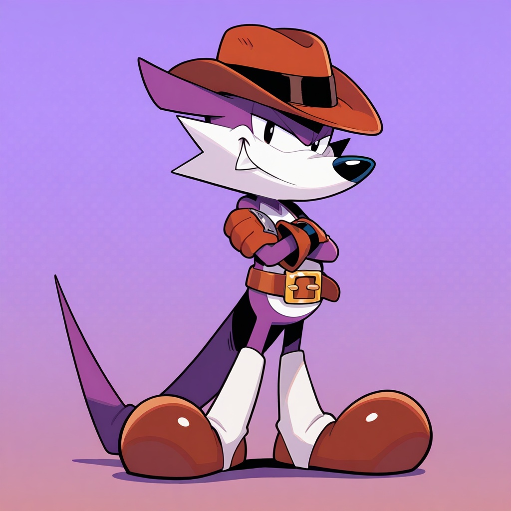 1boy,  Fang the sniper,  stetson hat on Tensor.Art