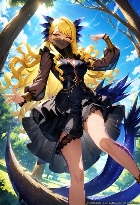 1girl,  Vritra,  blonde hair on Tensor.Art