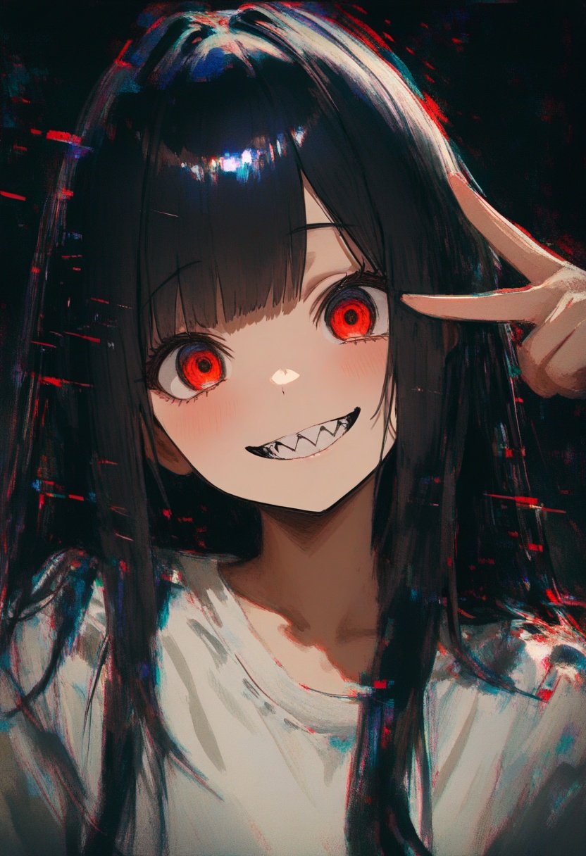 1girl,  solo,  yandere on Tensor.Art