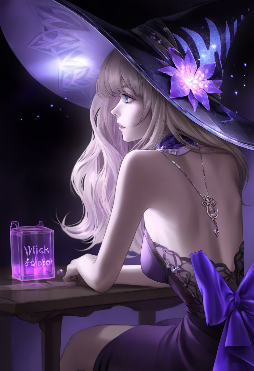1girl,  hat,  witch hat on Tensor.Art