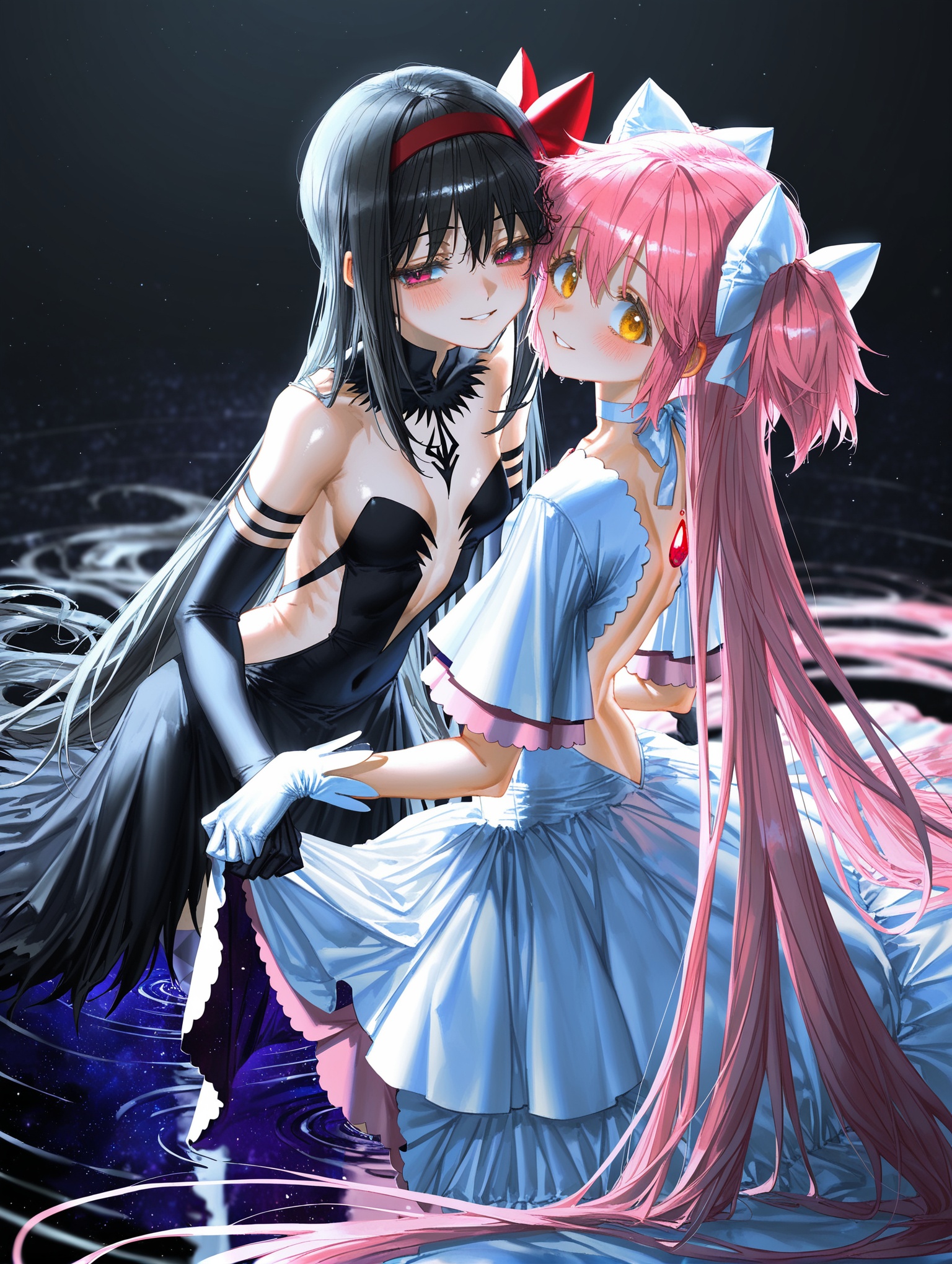 2girls,  multiple girls,  akemi homura on Tensor.Art