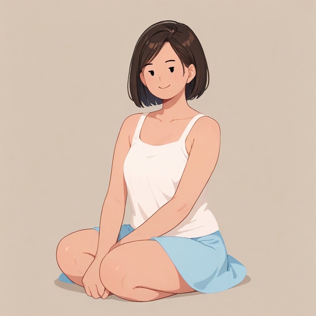 1girl,  simple_style,  dot eyes on Tensor.Art