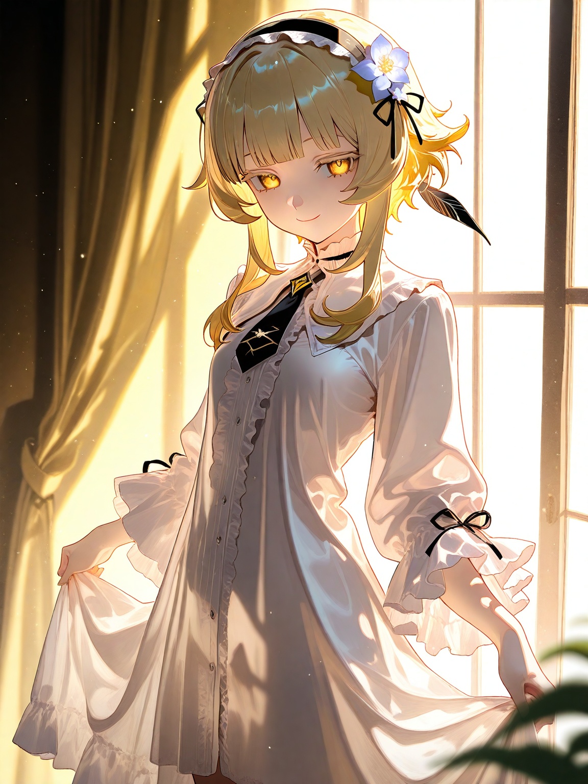 1girl,  indoors,  blurry on Tensor.Art