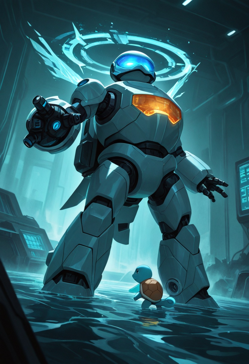 absurdres,  artist:moriimee style,  cybernetic atmosphere1squirtle on Tensor.Art