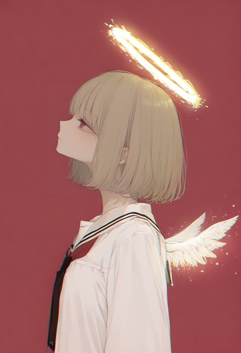 halo,  1girl,  solo on Tensor.Art
