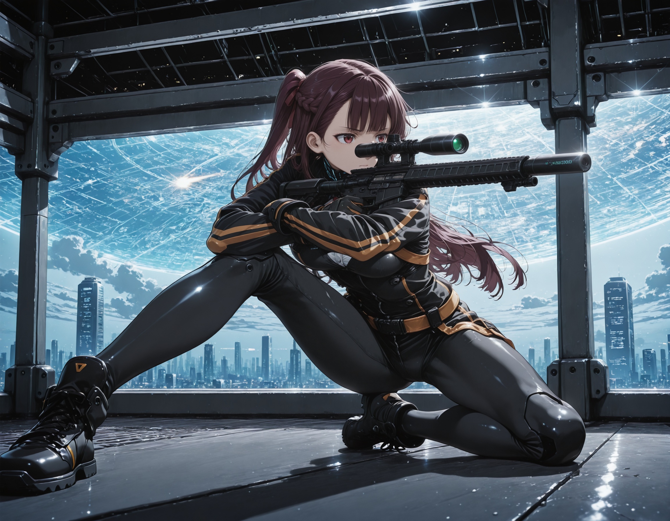 1girl,  wa2000,  dynamic pose on Tensor.Art
