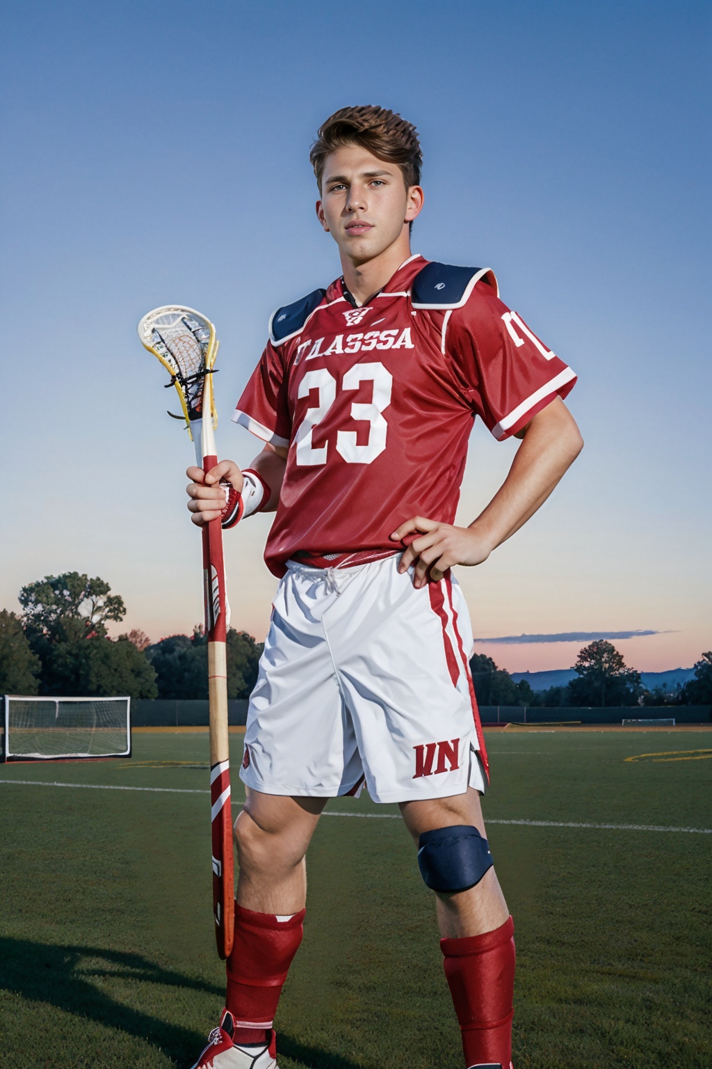 athletic field,  lacrosse field,  grass foreground on Tensor.Art