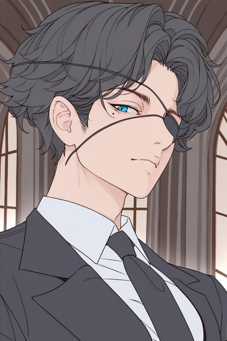 1boy,  male_focus,  eyepatch on Tensor.Art