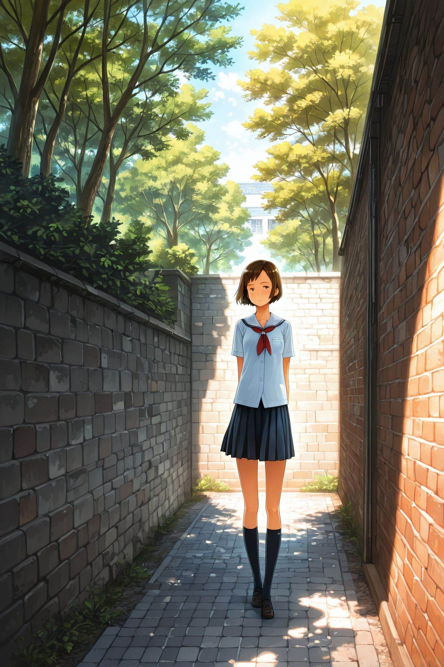 1girl,  solo,  sunlight on Tensor.Art