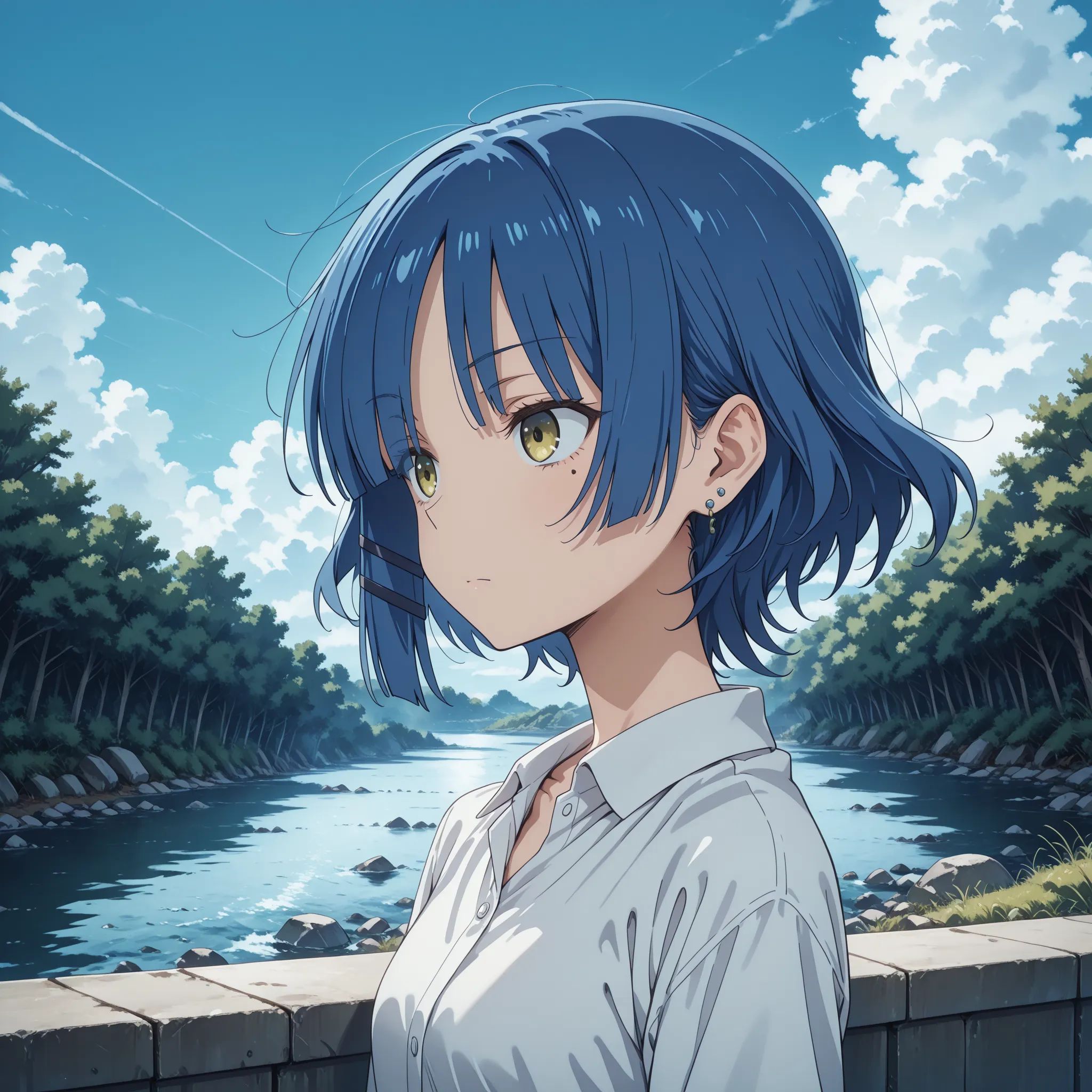 1girl,  yamada ryo,  earrings on Tensor.Art