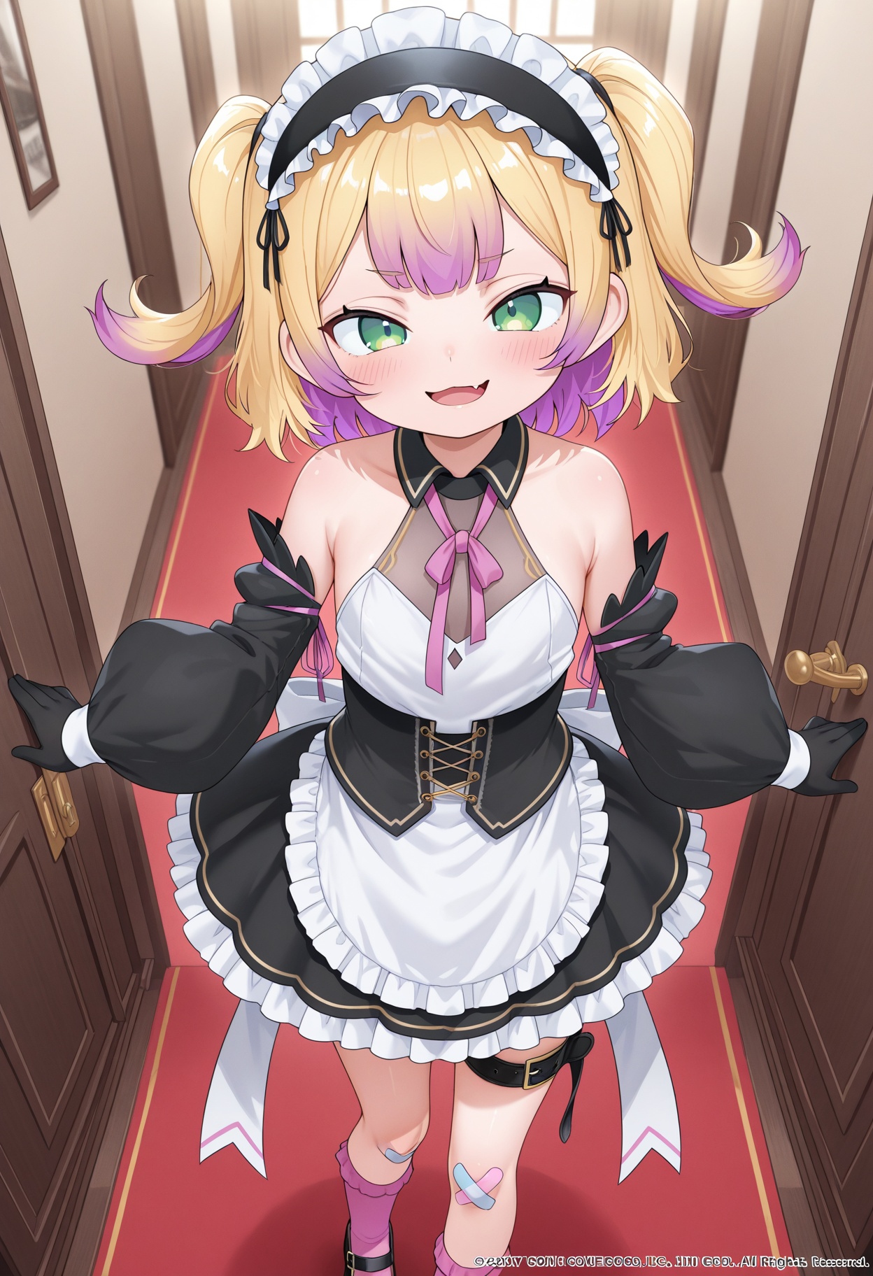wakarase_choro,  blonde hair,  multicolored hair on Tensor.Art