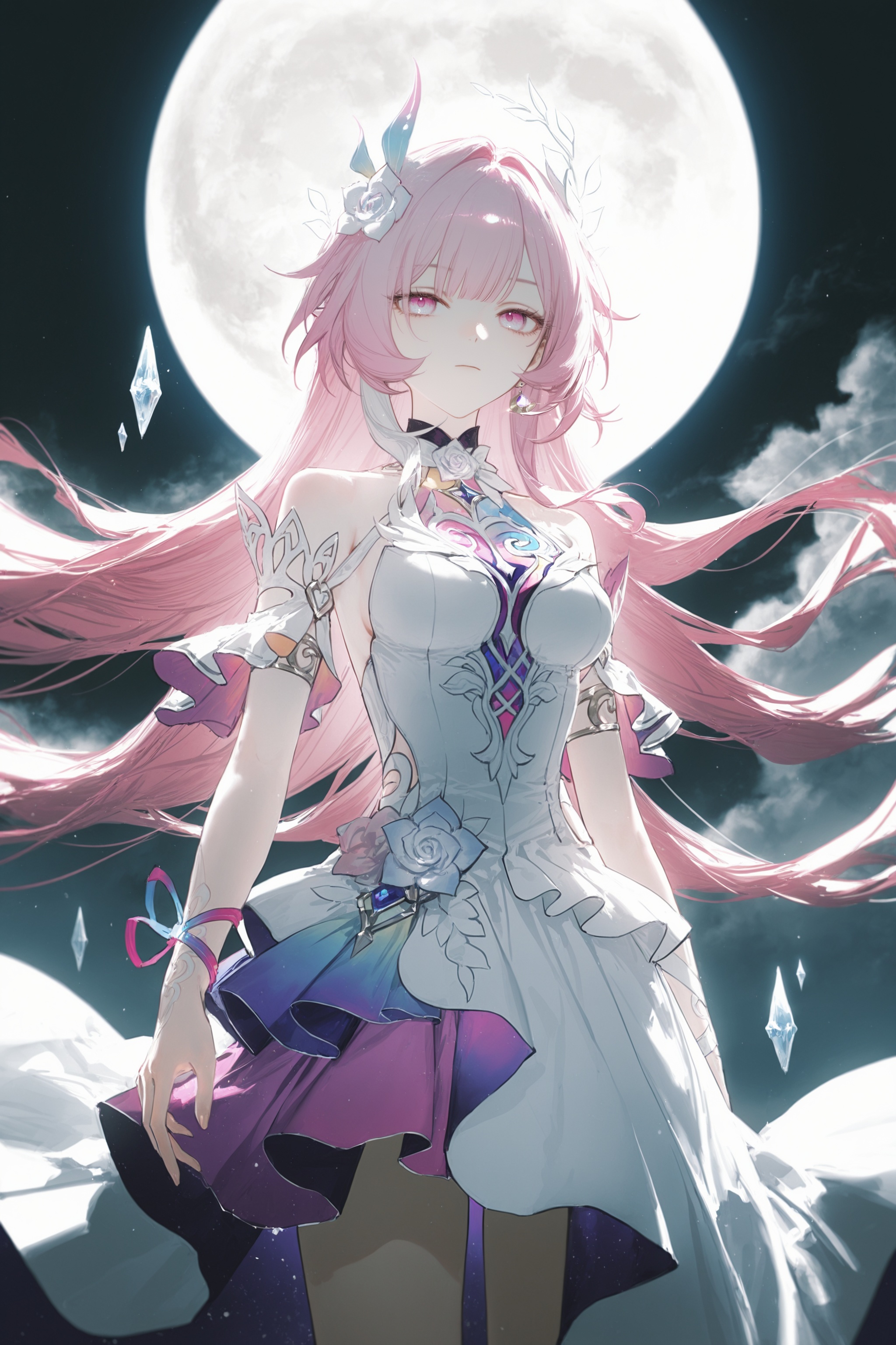 1girl,  cyrene \(honkai: star rail\),  pink eyes on Tensor.Art