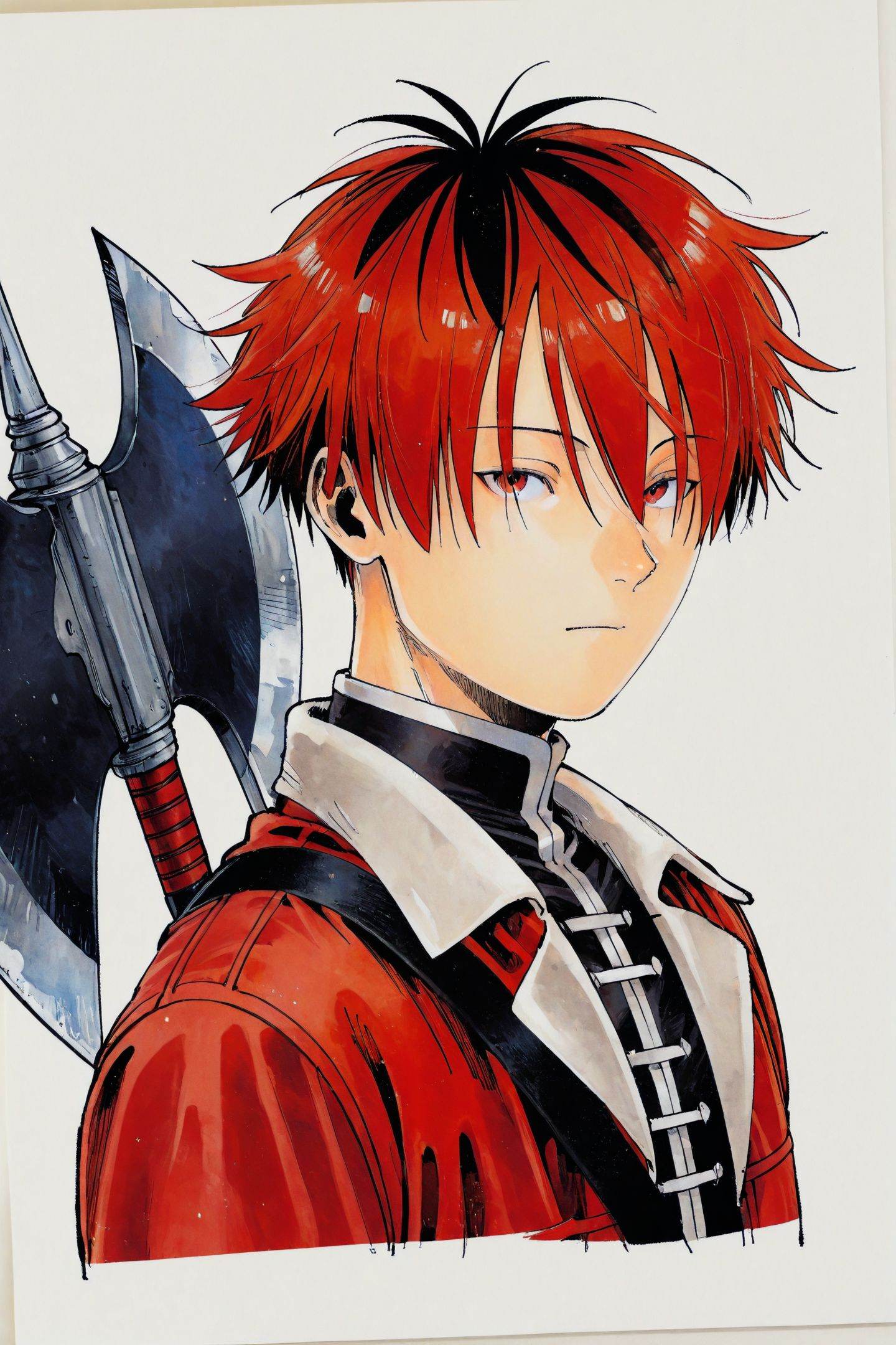 abetsukasa Style,  stark \(sousou no frieren\),  1boy on Tensor.Art