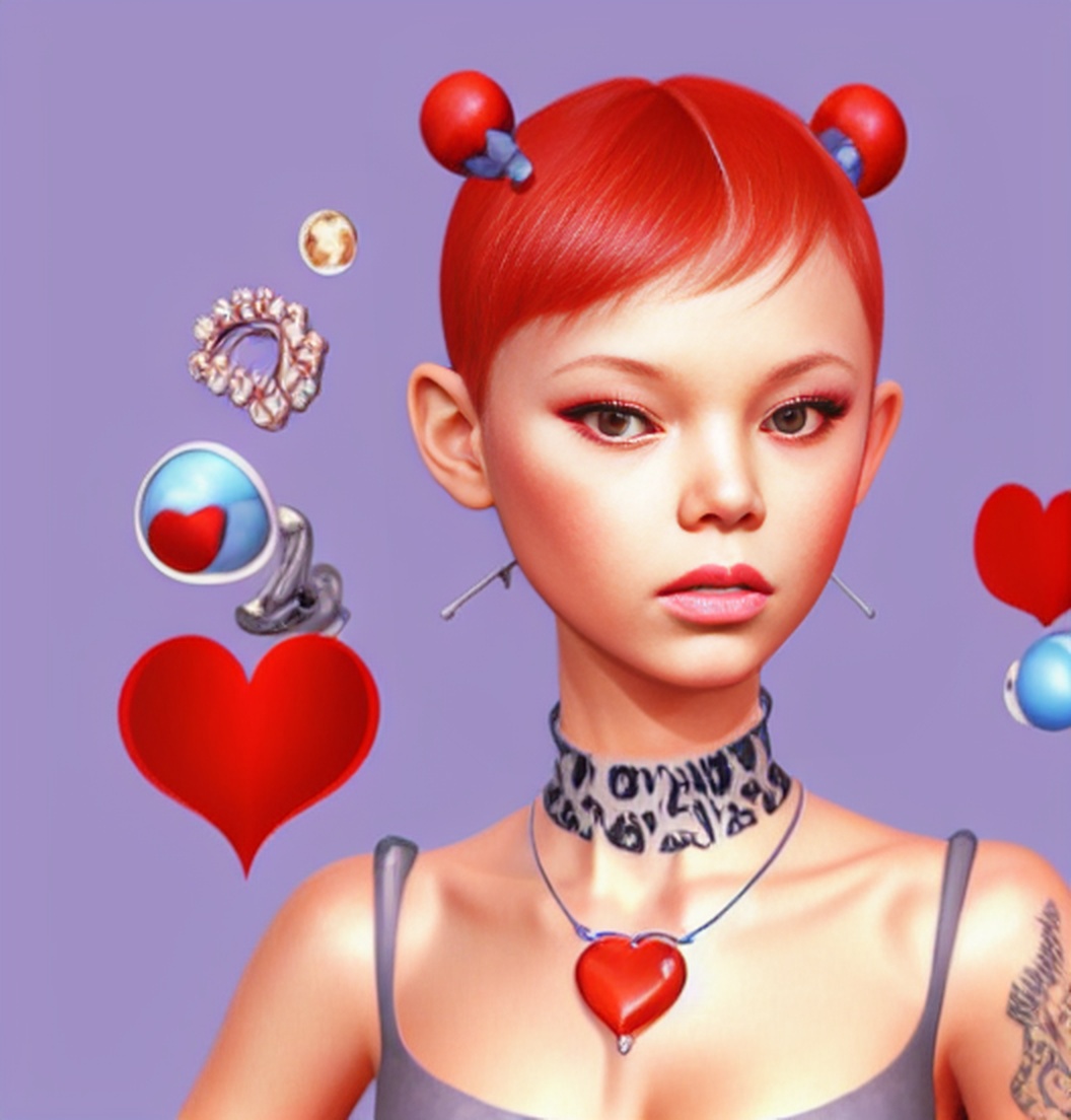 y2k aesthetic Vector graphics,  1girl,  short blonde hair on Tensor.Art