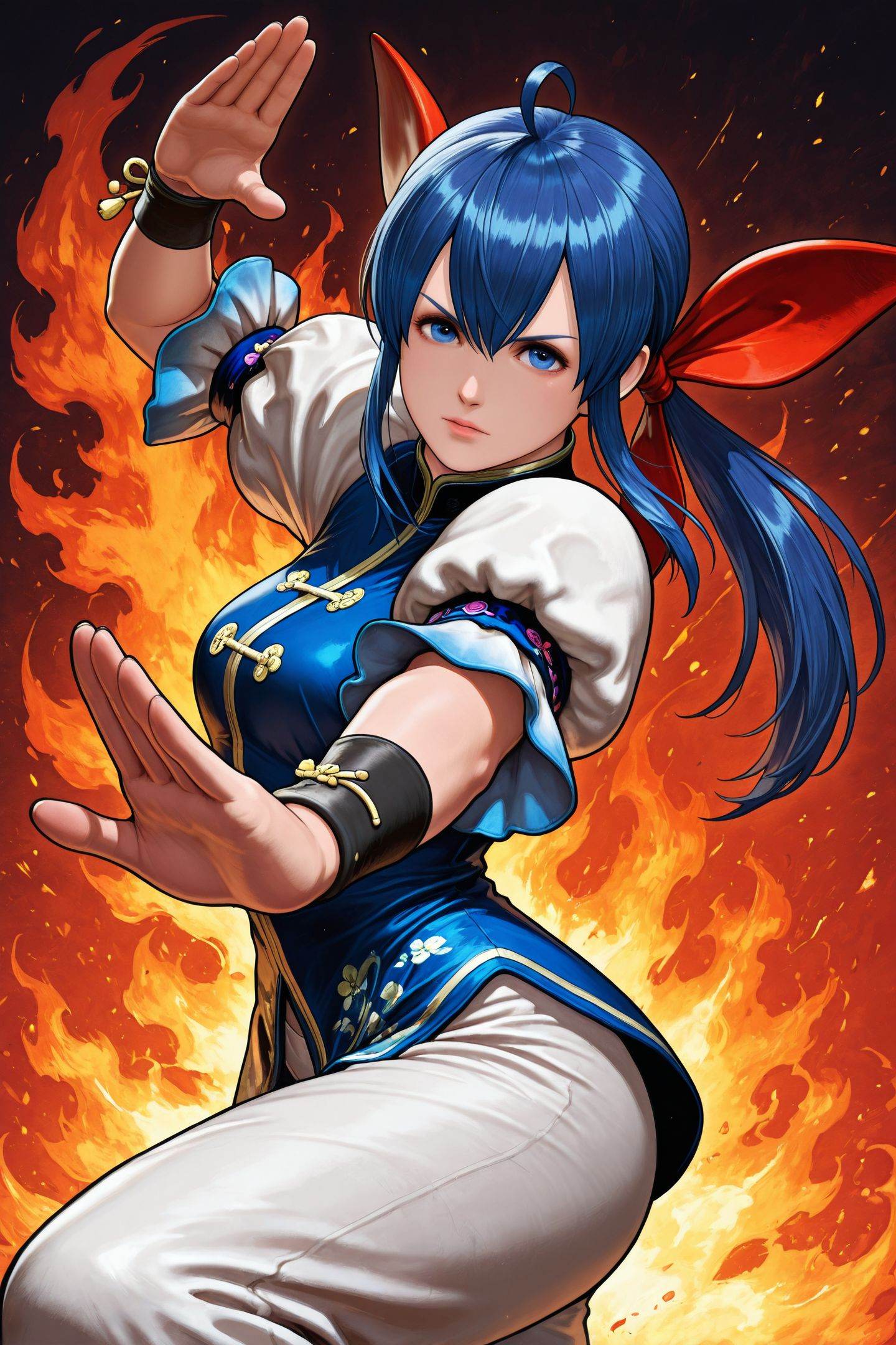 COTW Style,  Hotaru Futaba,  blue hair on Tensor.Art