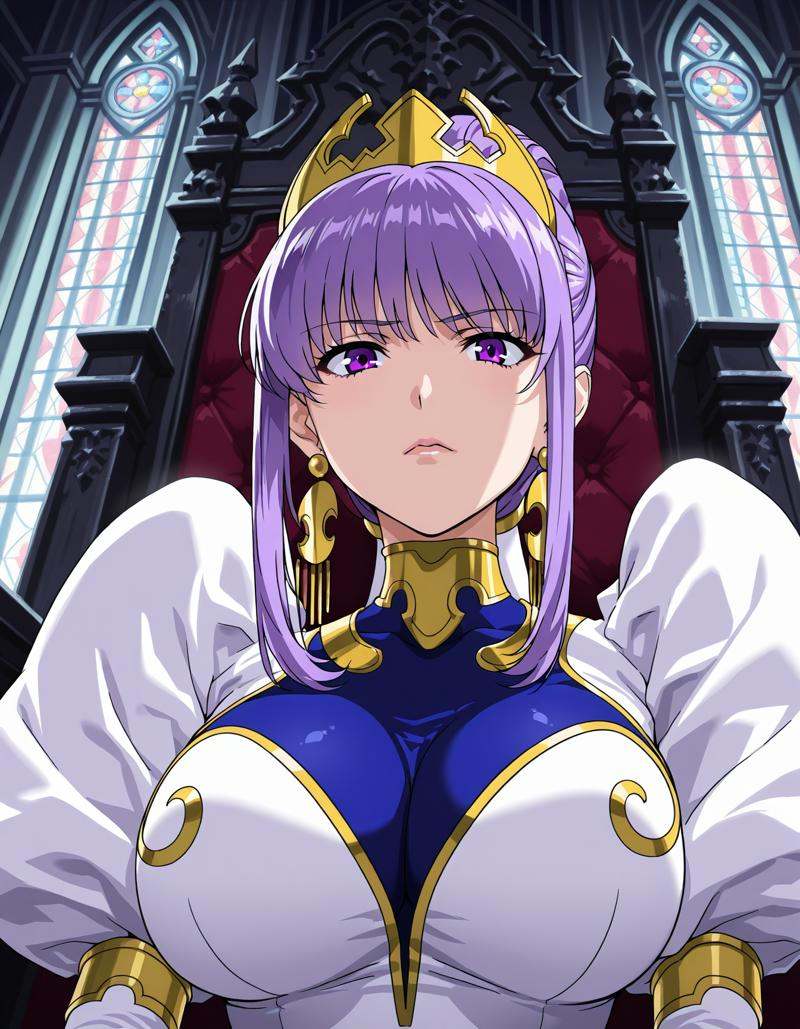 julietta,  purple eyes,  crown on Tensor.Art
