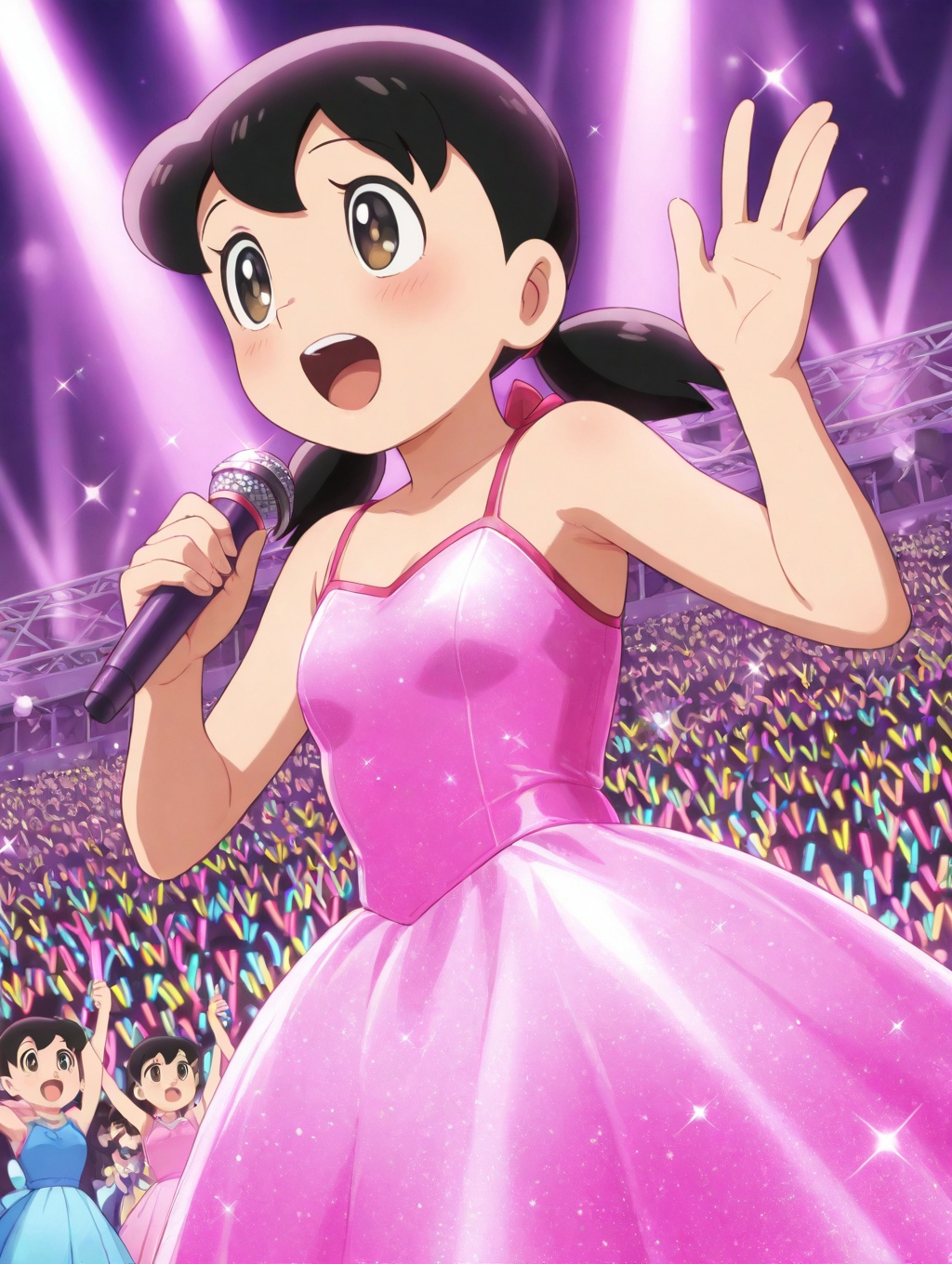 anime coloring,  minamoto shizuka,  1girl on Tensor.Art