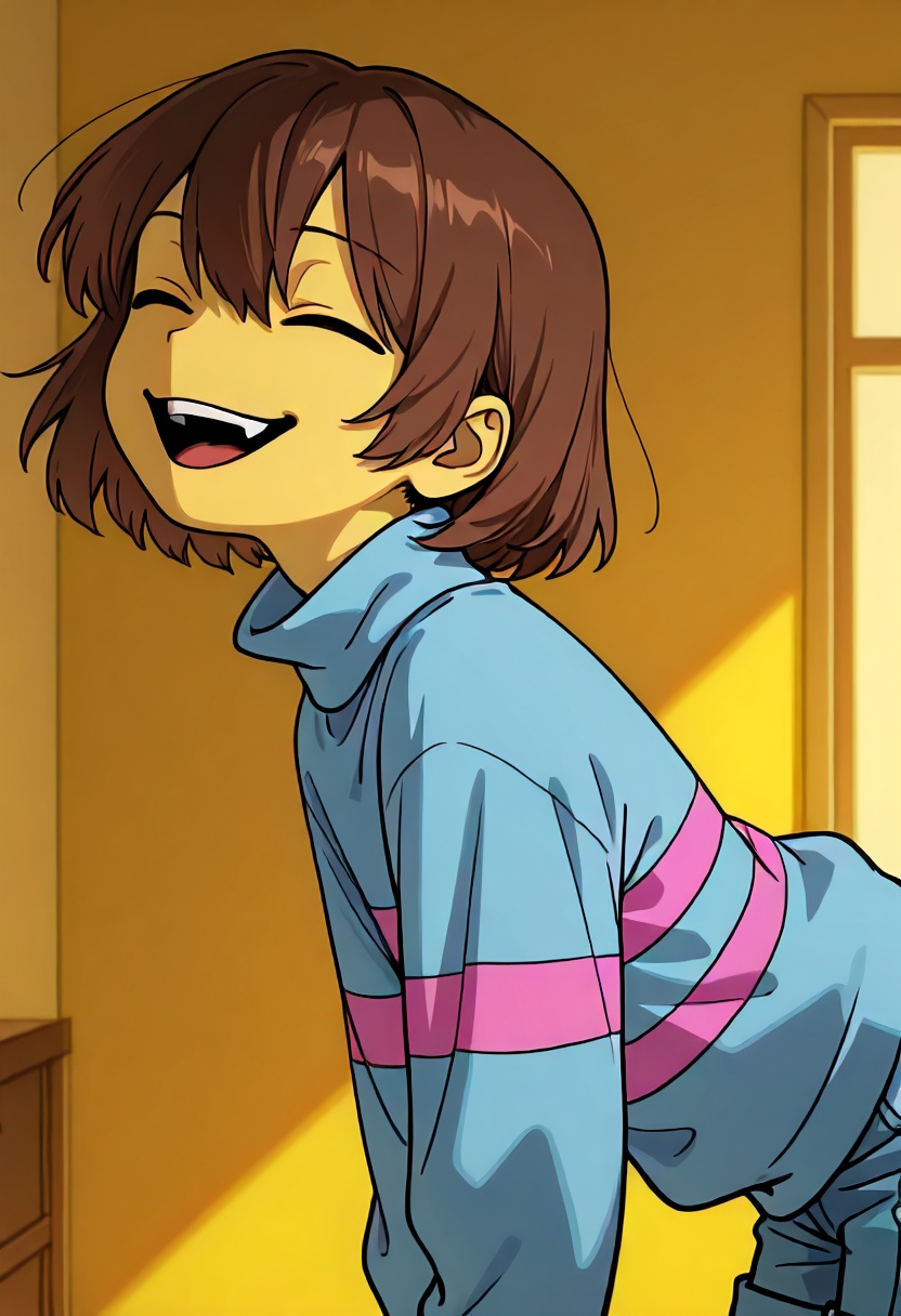 1 girl,  short hair,  purple outfit on Tensor.Art