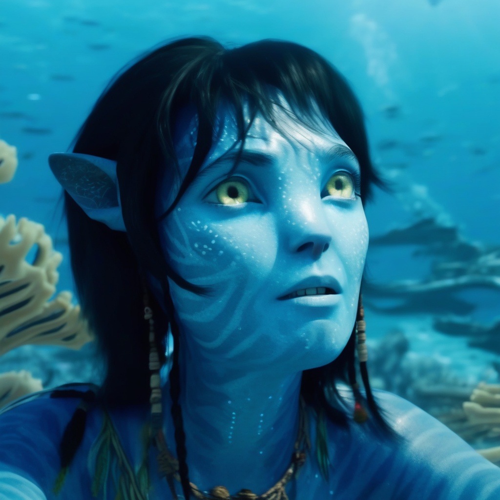 Kiri,  na’vi,  blue skin on Tensor.Art