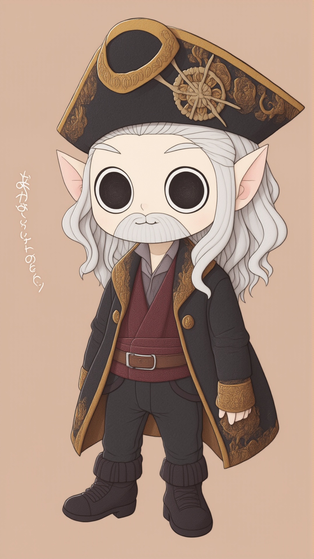 kawaii style 1boy,  solo,  beard on Tensor.Art