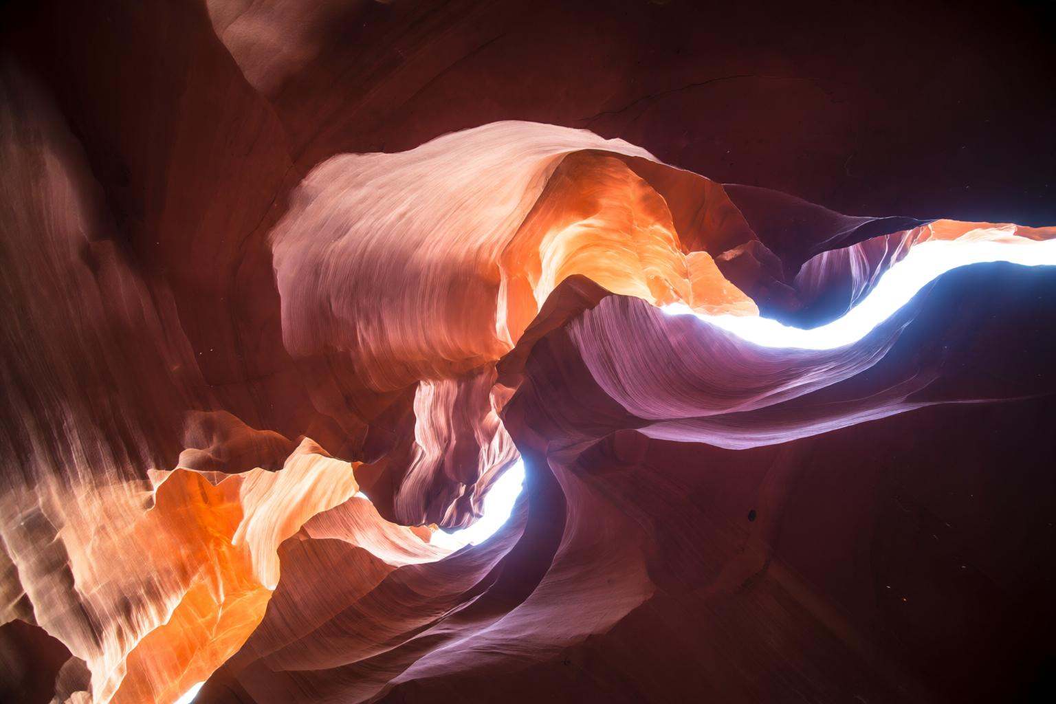 aurelmanea2q photography. A dramatic and intimate close-up landscape shot taken inside the slot canyon known as Antelope C...