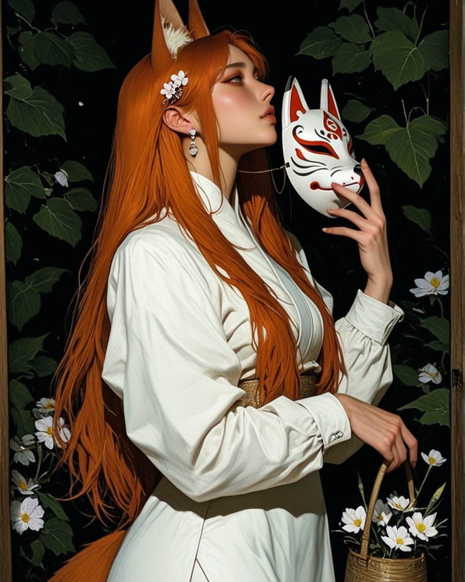 female focus,  solo,  mature on Tensor.Art